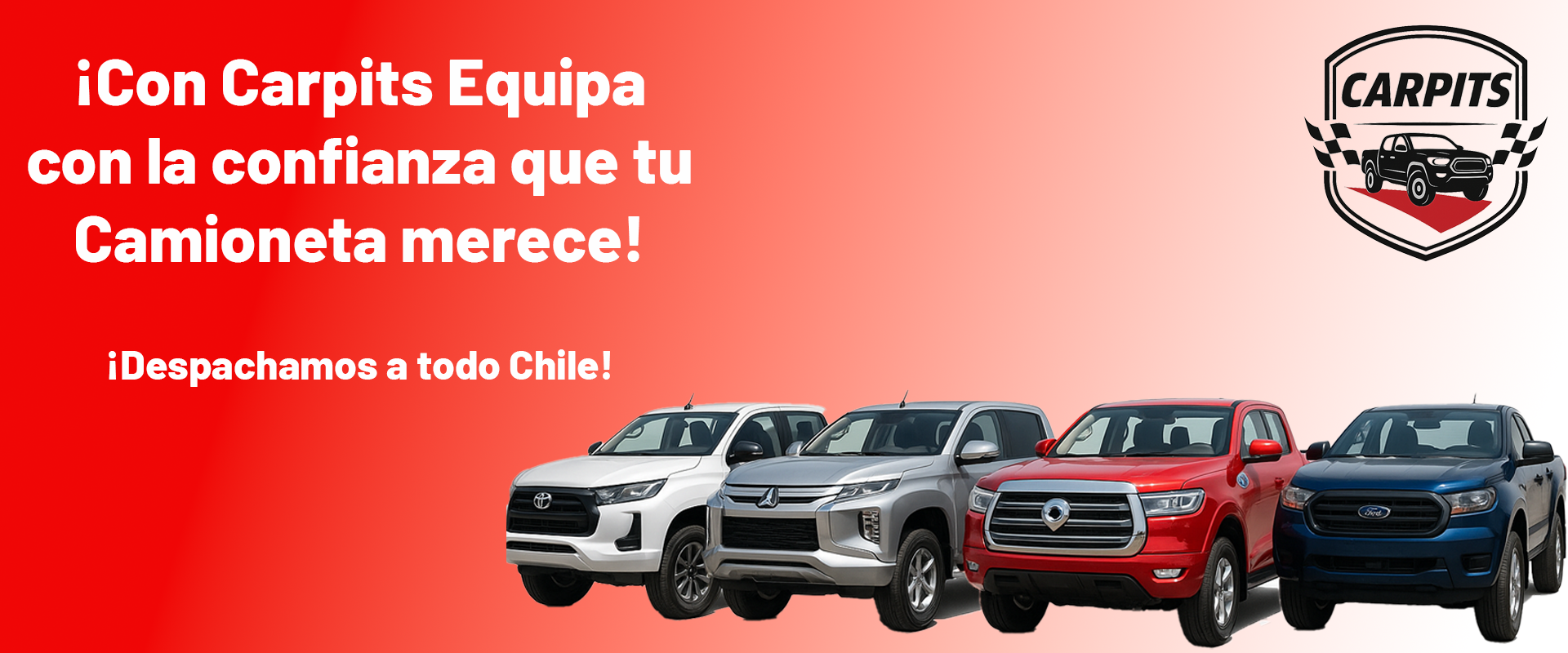 Imagen de banner promocional camioneta 4x4